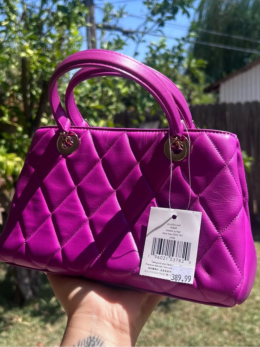 kate spade Quilted Mini Top-Handle Bag